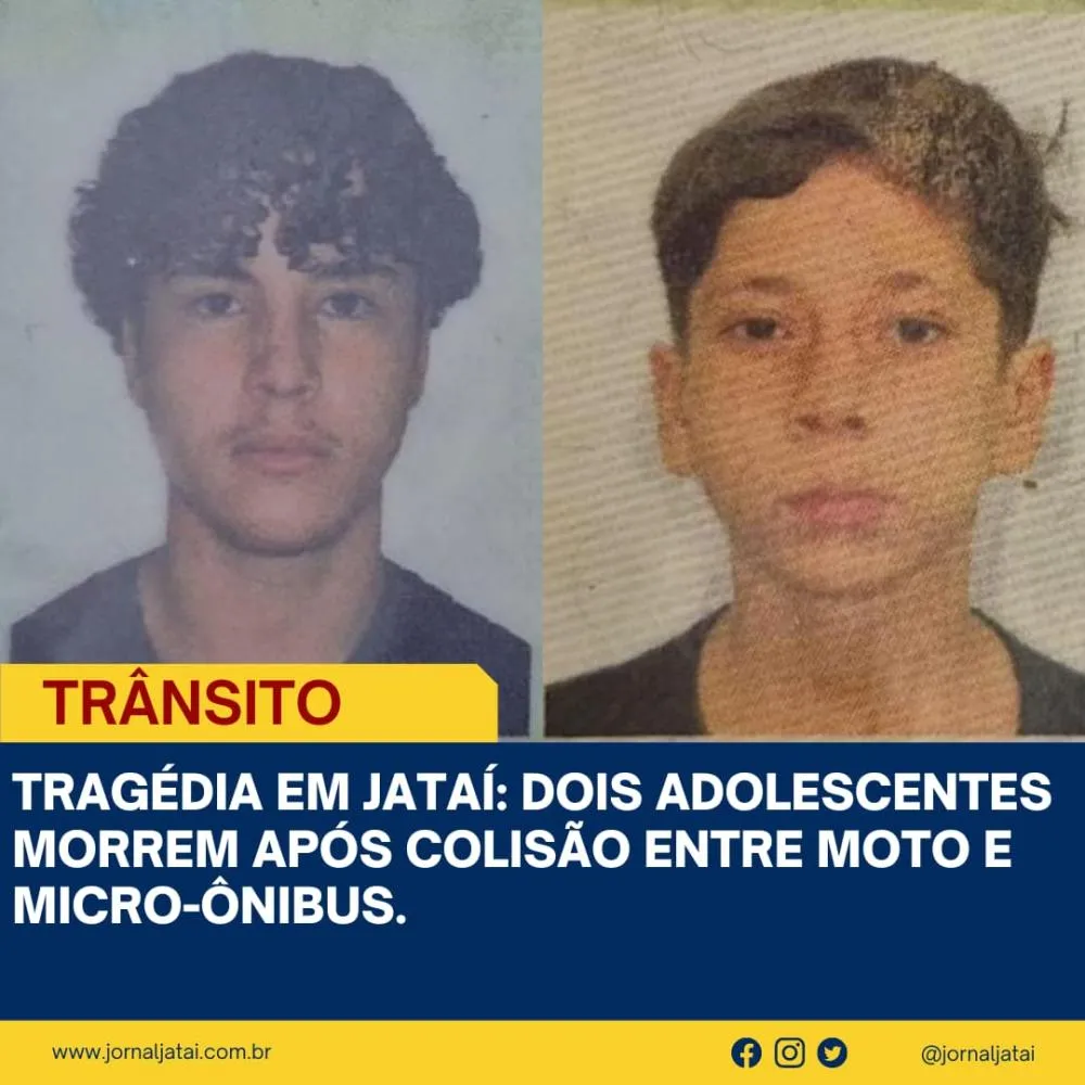 Tragédia em Jataí: Dois Adolescentes Morrem Após Forte Colisão Entre Moto e Micro-Ônibus